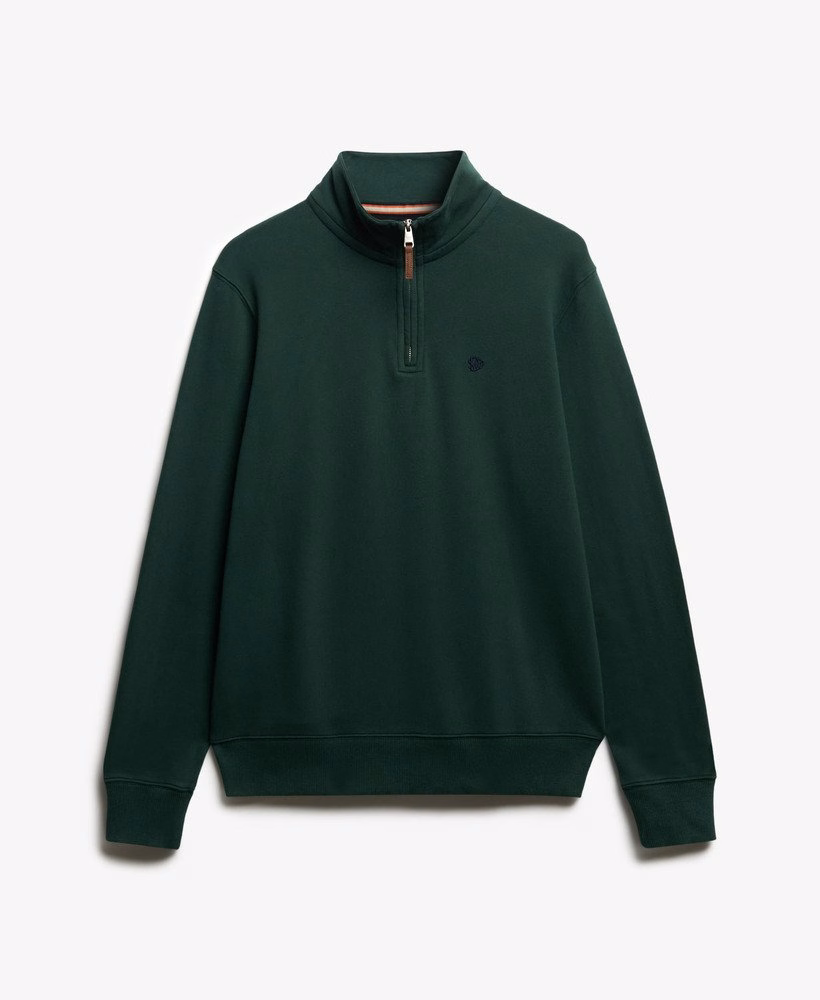 Preppy trui met halve rits