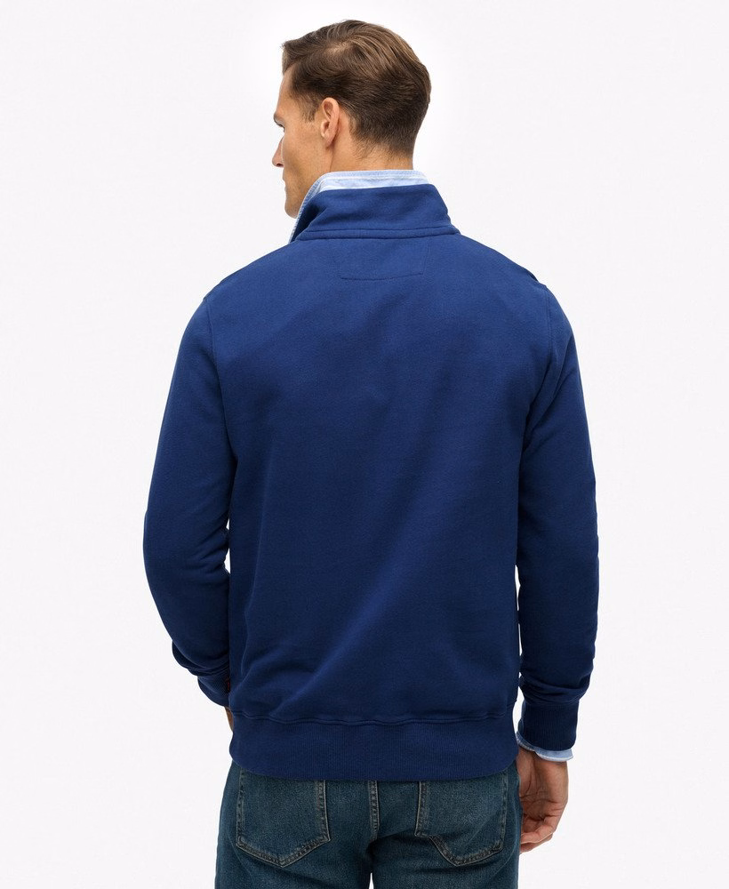 Preppy trui met halve rits