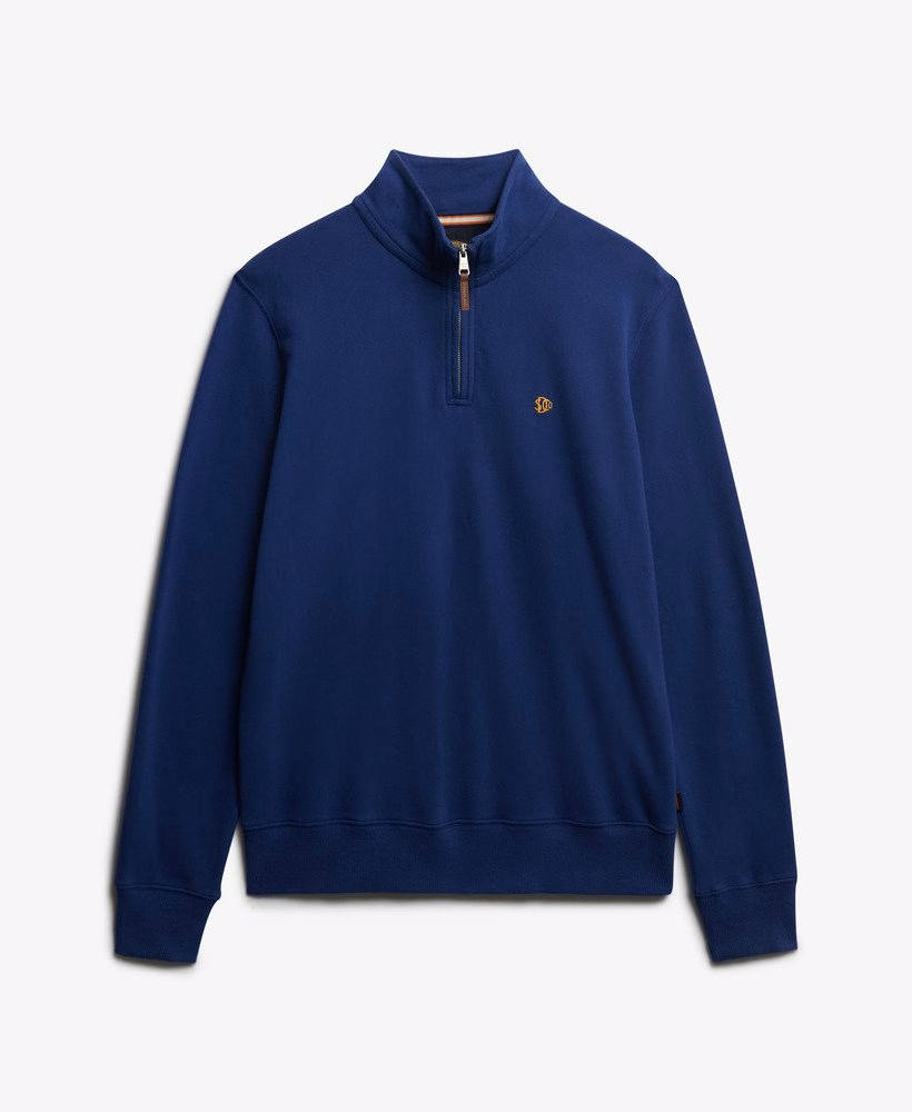 Preppy trui met halve rits