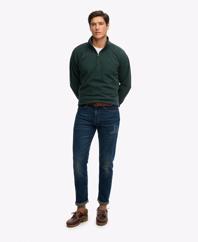 Essential Logo Raglan Henley Sweatshirt