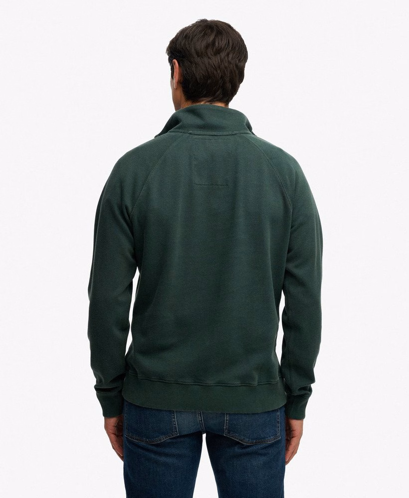Essential Logo Raglan Henley Sweatshirt