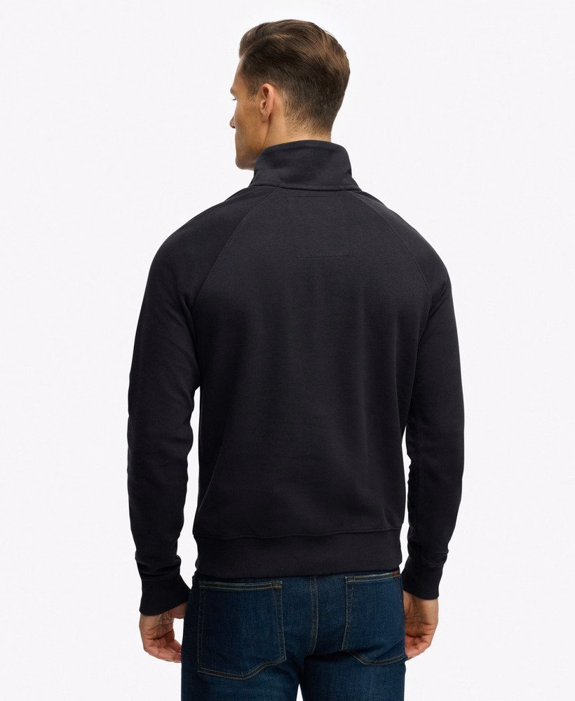 Essential Logo Raglan Henley Sweatshirt