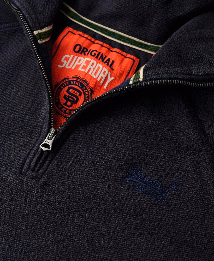 Essential Logo Raglan Henley Sweatshirt