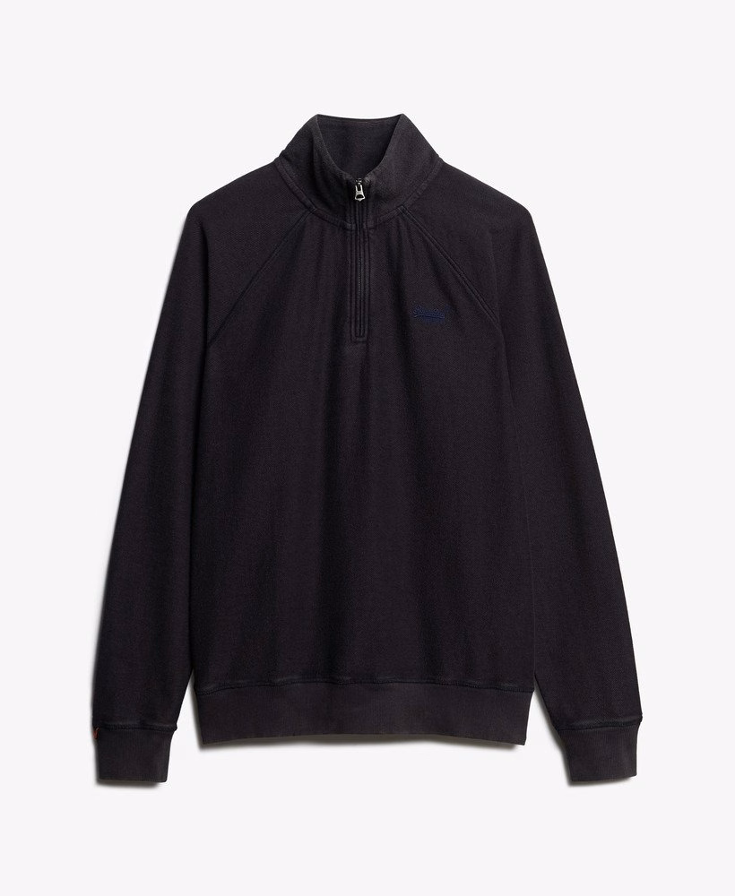 Essential Logo Raglan Henley Sweatshirt