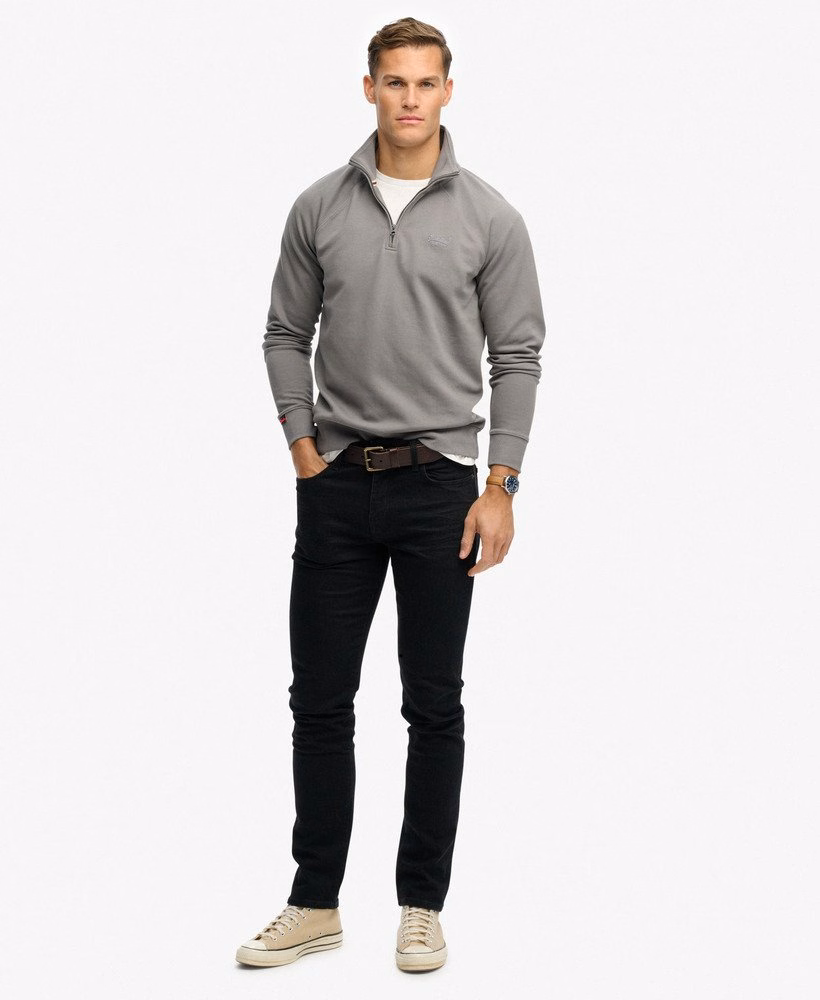Essential Logo Raglan Henley Sweatshirt