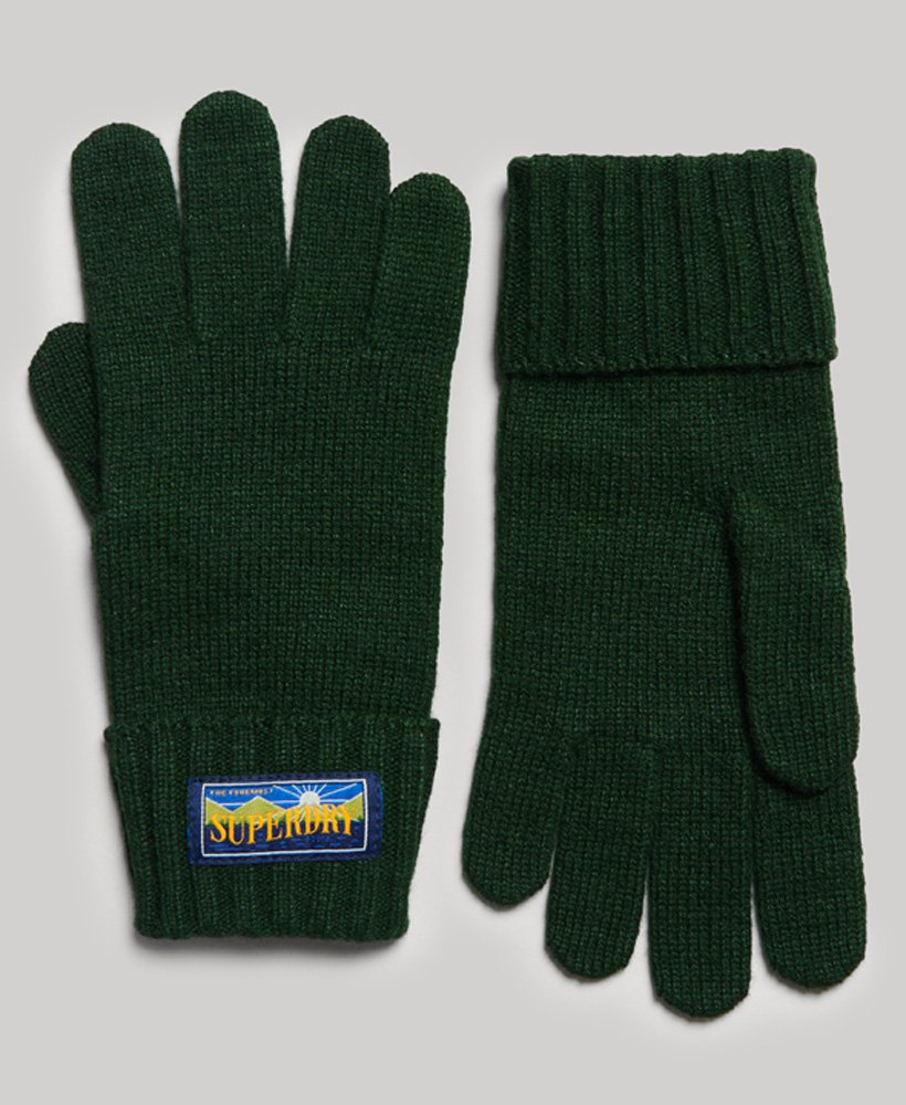 ol blend radar-handschoenen in emaillegroen
