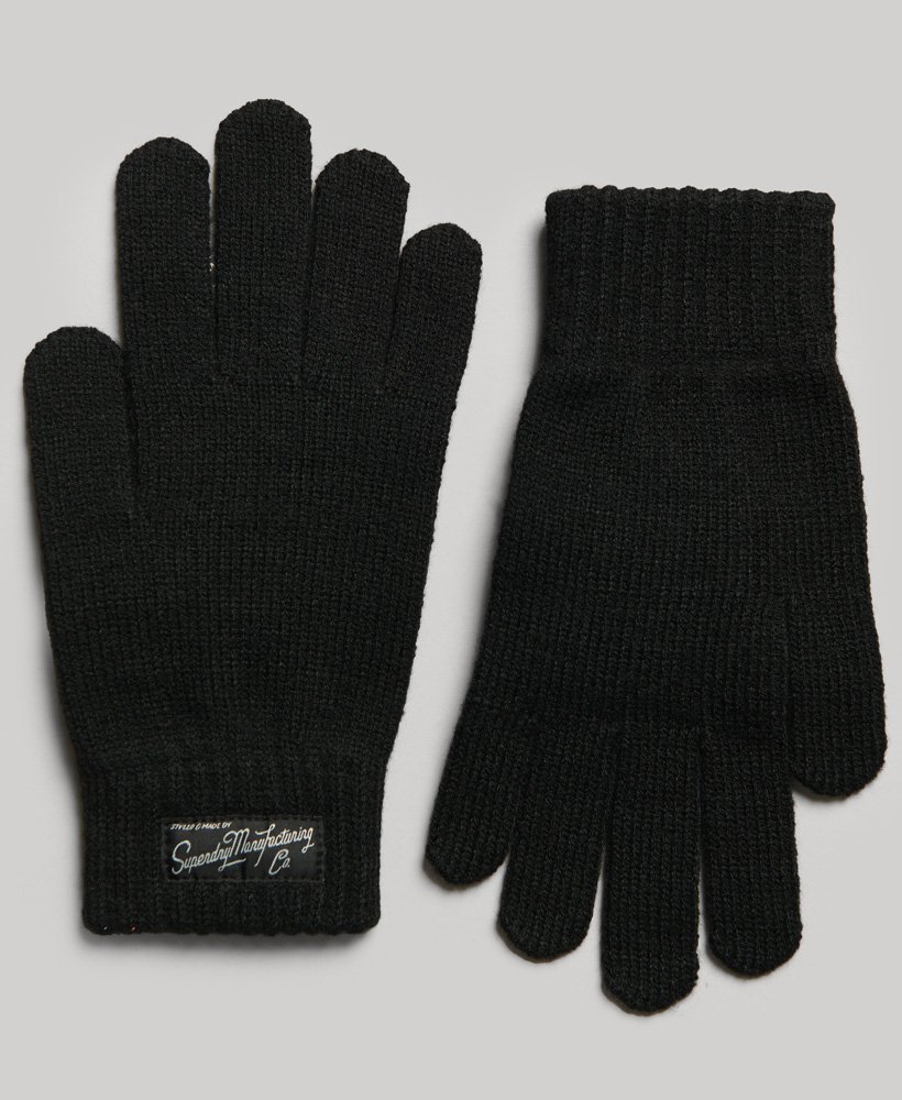 unisex essential logo-handschoenen in nieuwe jet-uitvoering
