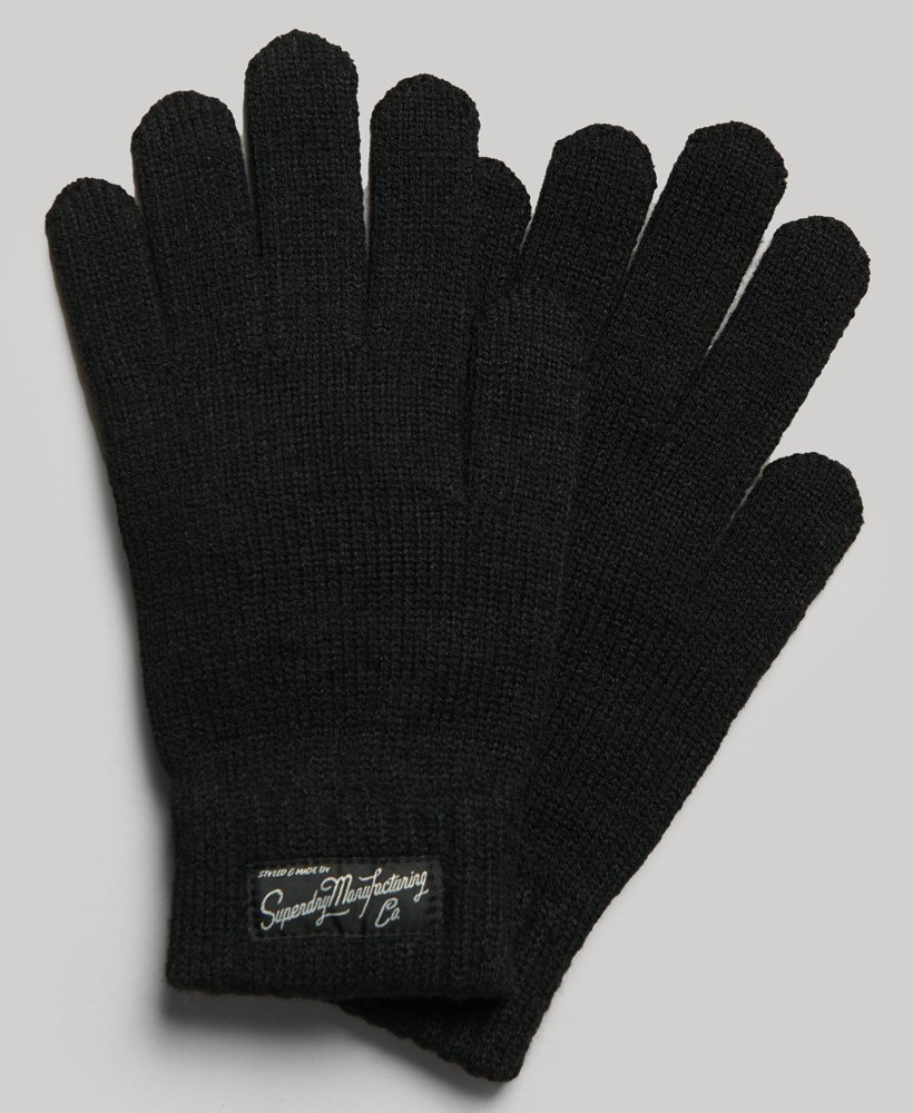 unisex essential logo-handschoenen in nieuwe jet-uitvoering