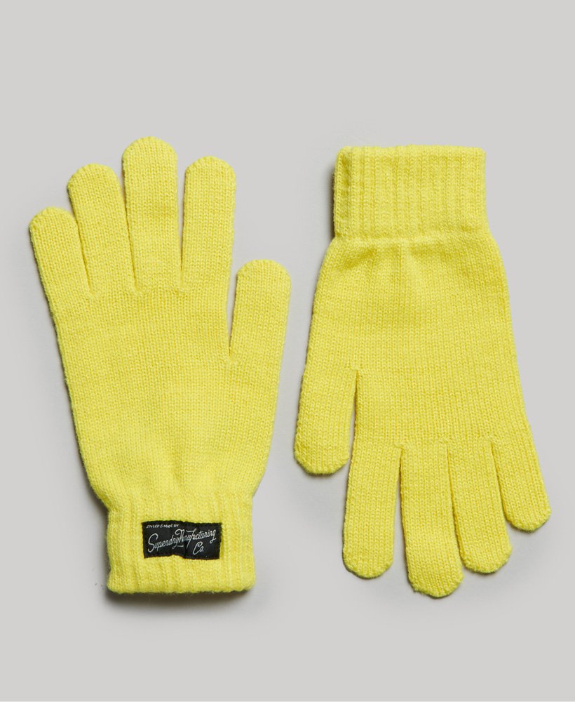 unisex essential logo handschoenen in highlight marl
