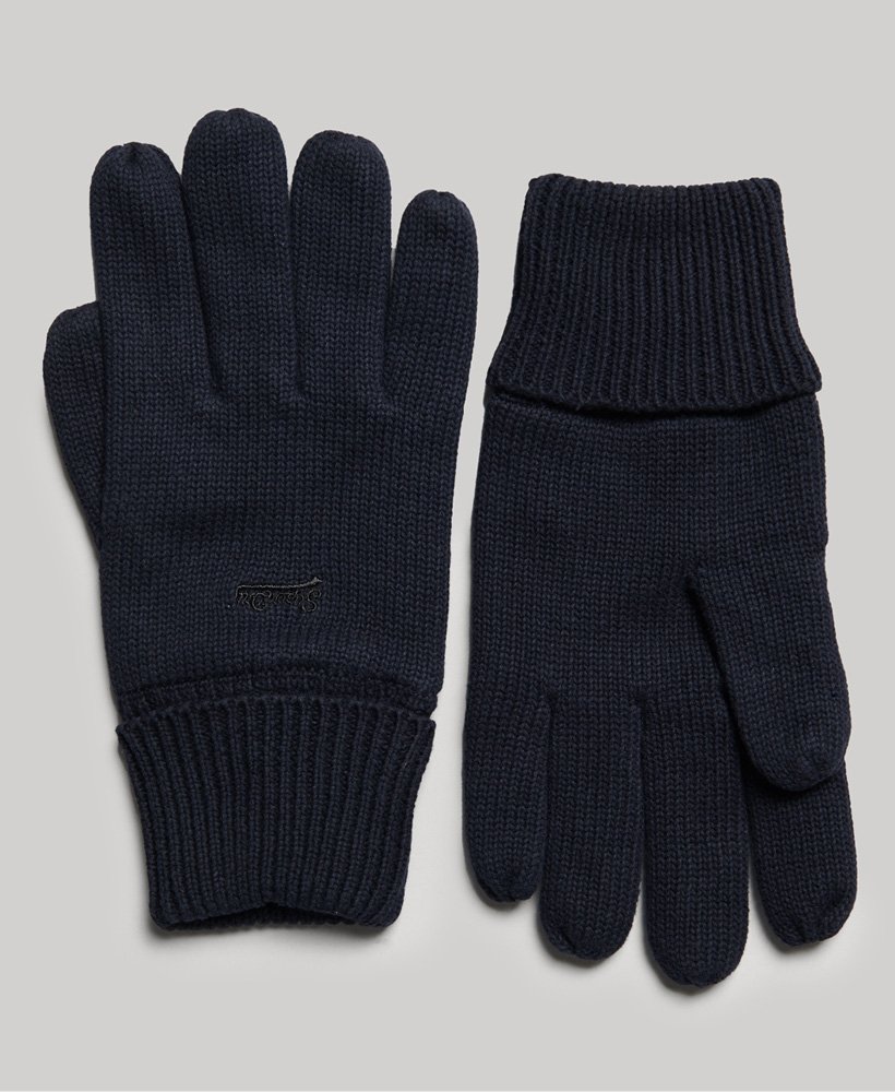 vintage logo handschoenen in eclipse navy grit