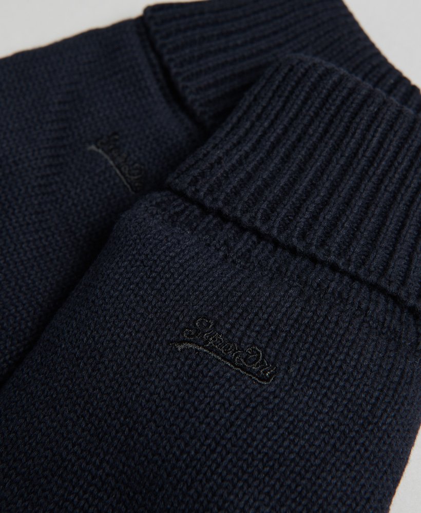 vintage logo handschoenen in eclipse navy grit