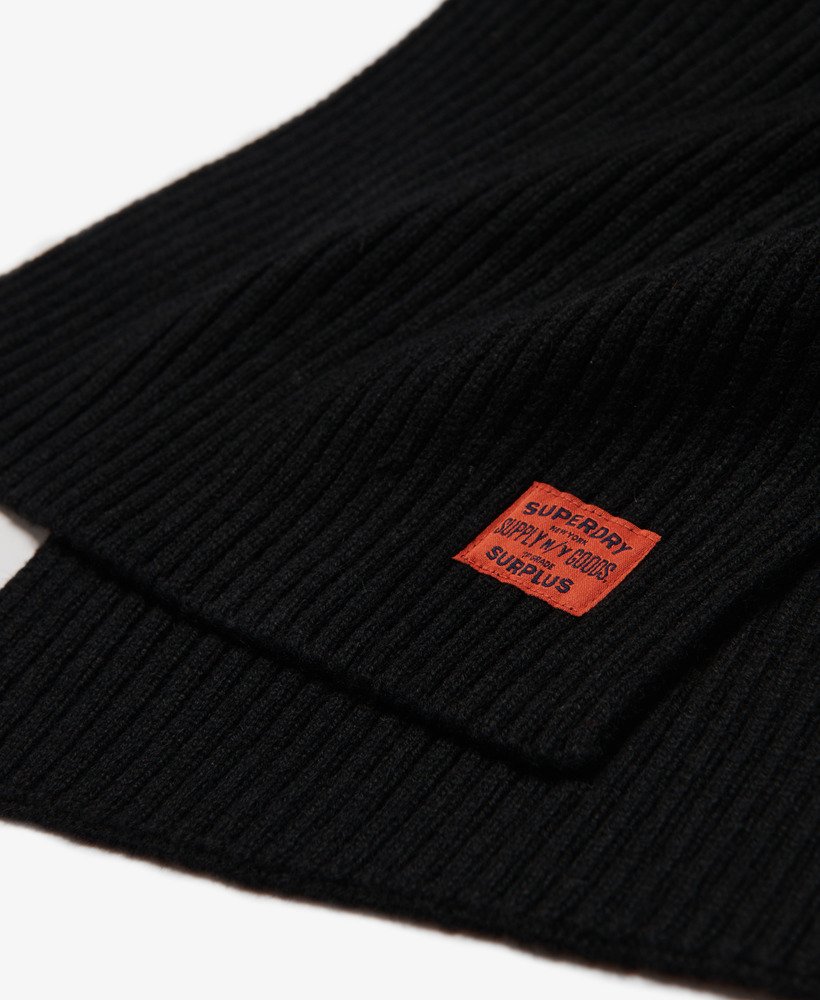 rkwear gebreide sjaal in zwart