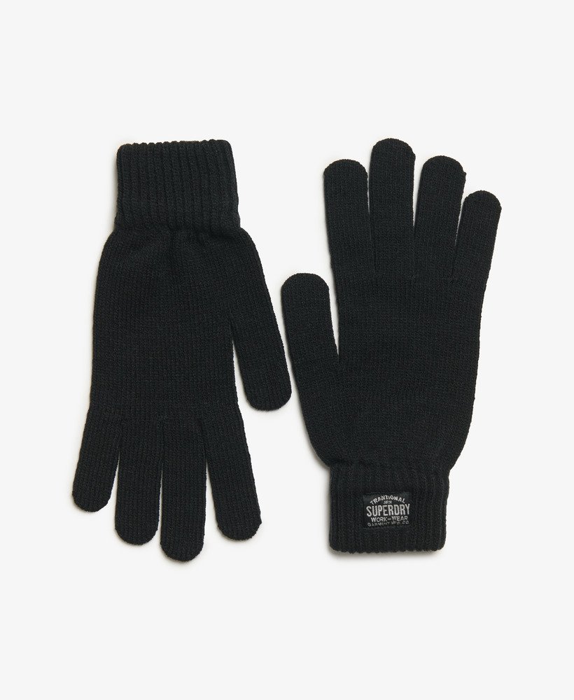 klassieke gebreide handschoenen in nieuw gitzwart.