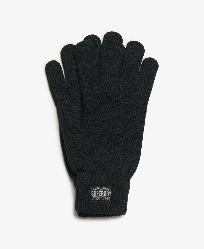 klassieke gebreide handschoenen in nieuw gitzwart.