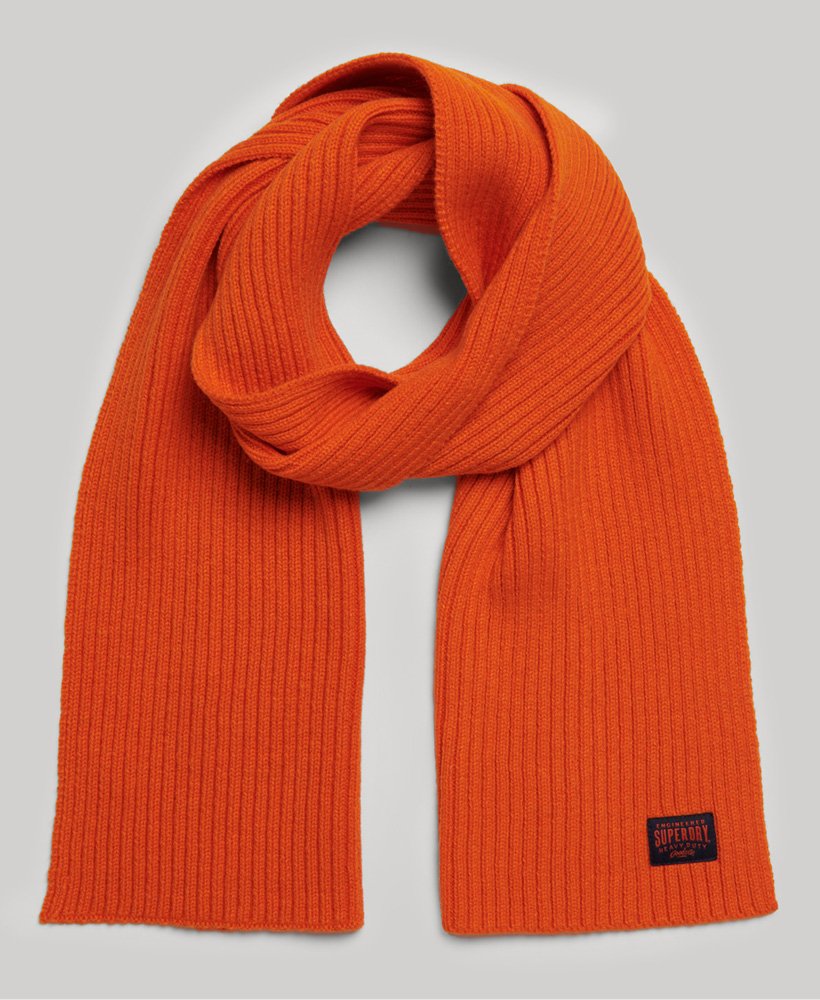 rkwear gebreide sjaal in jaffa-oranje