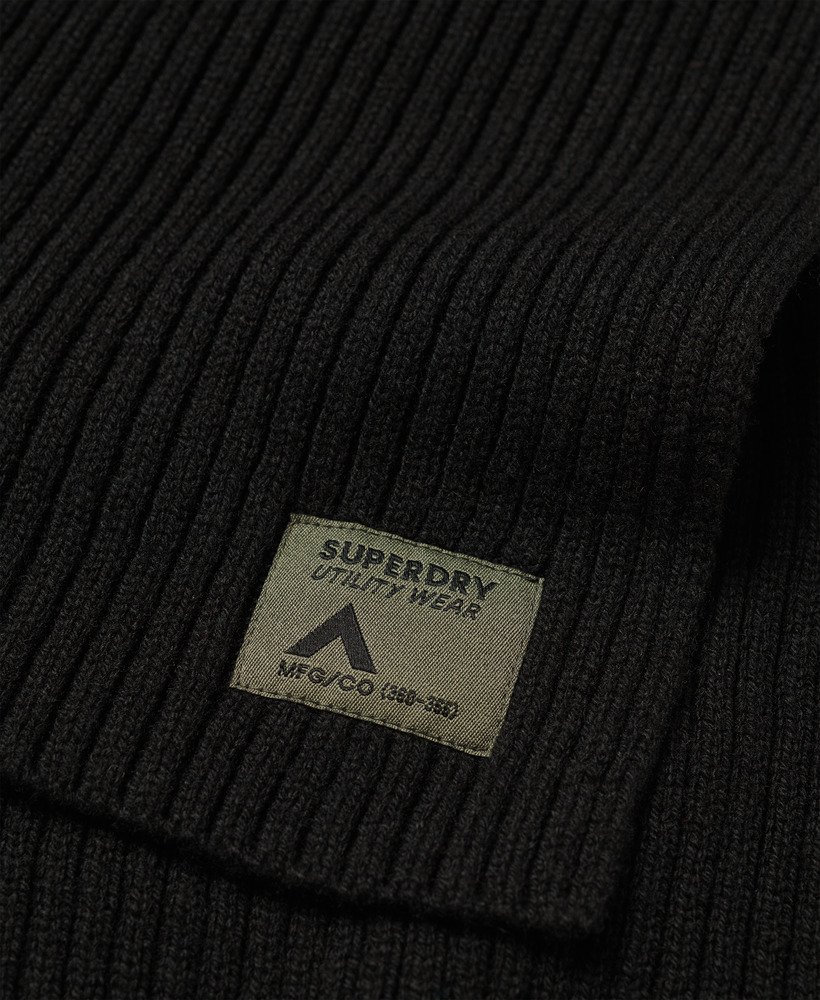 rkwear gebreide sjaal in zwart