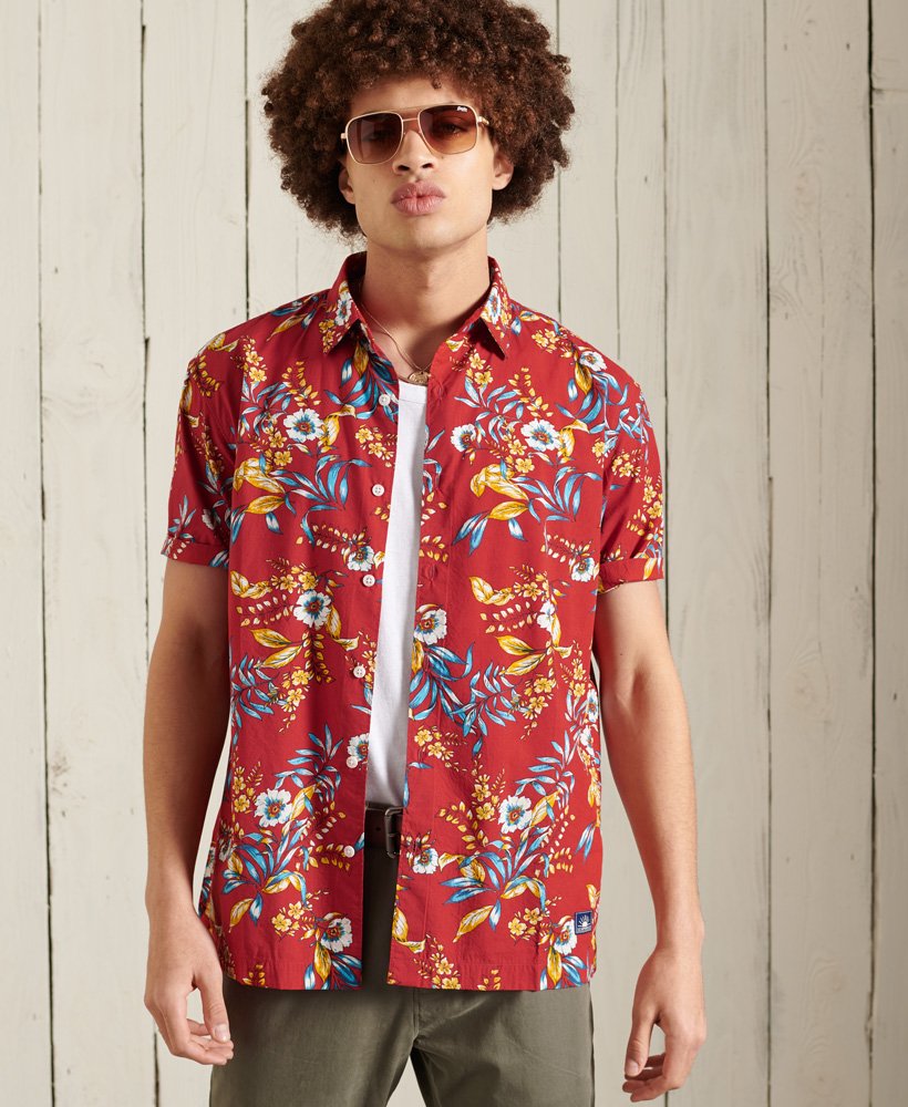 hawaiiaans shirt in rood