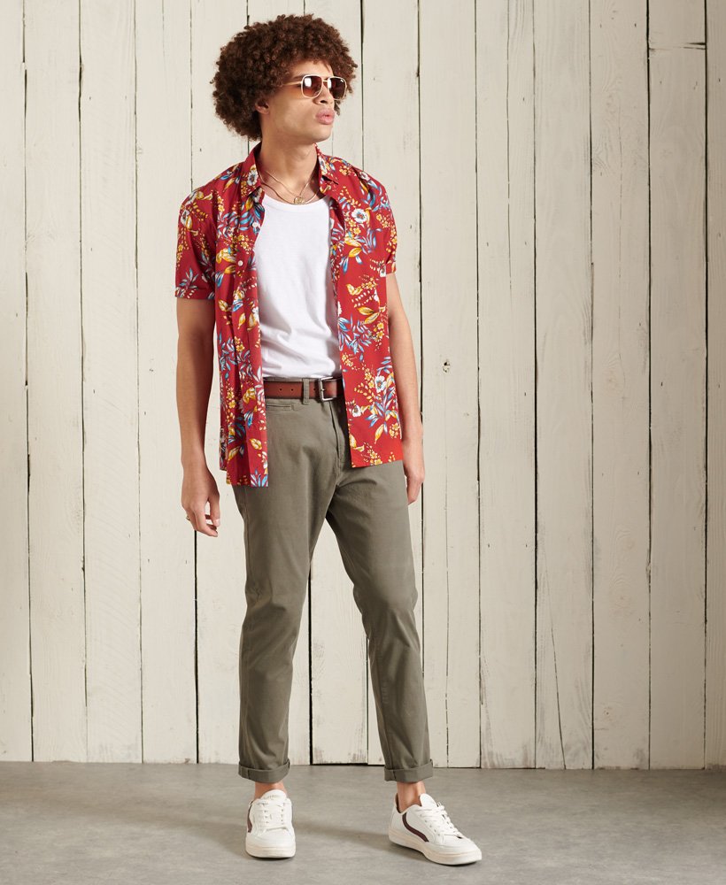 hawaiiaans shirt in rood