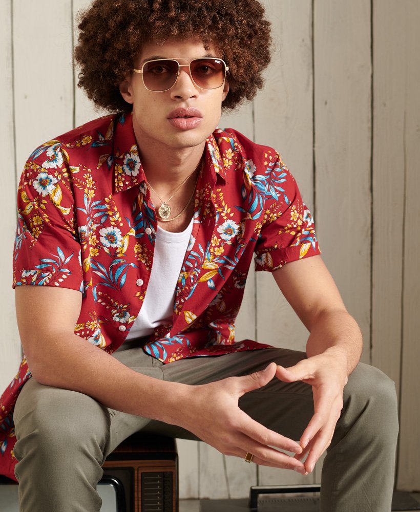hawaiiaans shirt in rood