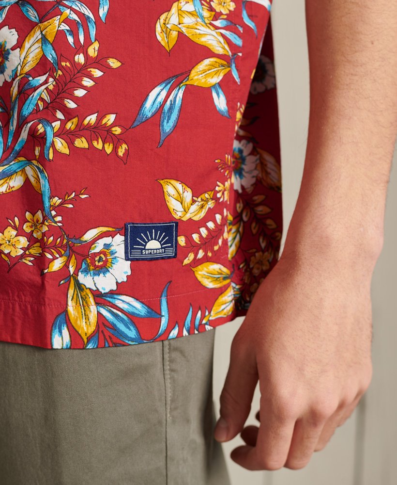 hawaiiaans shirt in rood