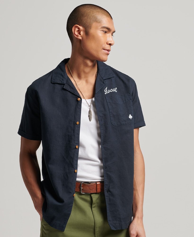 resort t-shirt met korte mouwen in eclipse navy