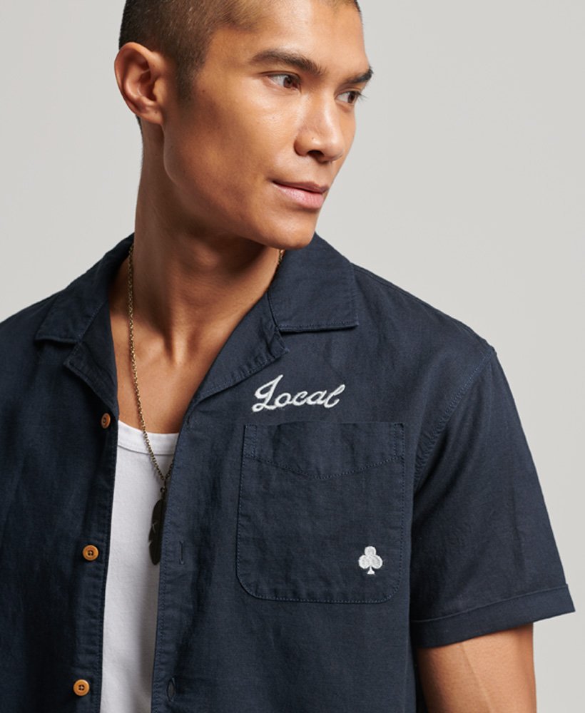 resort t-shirt met korte mouwen in eclipse navy