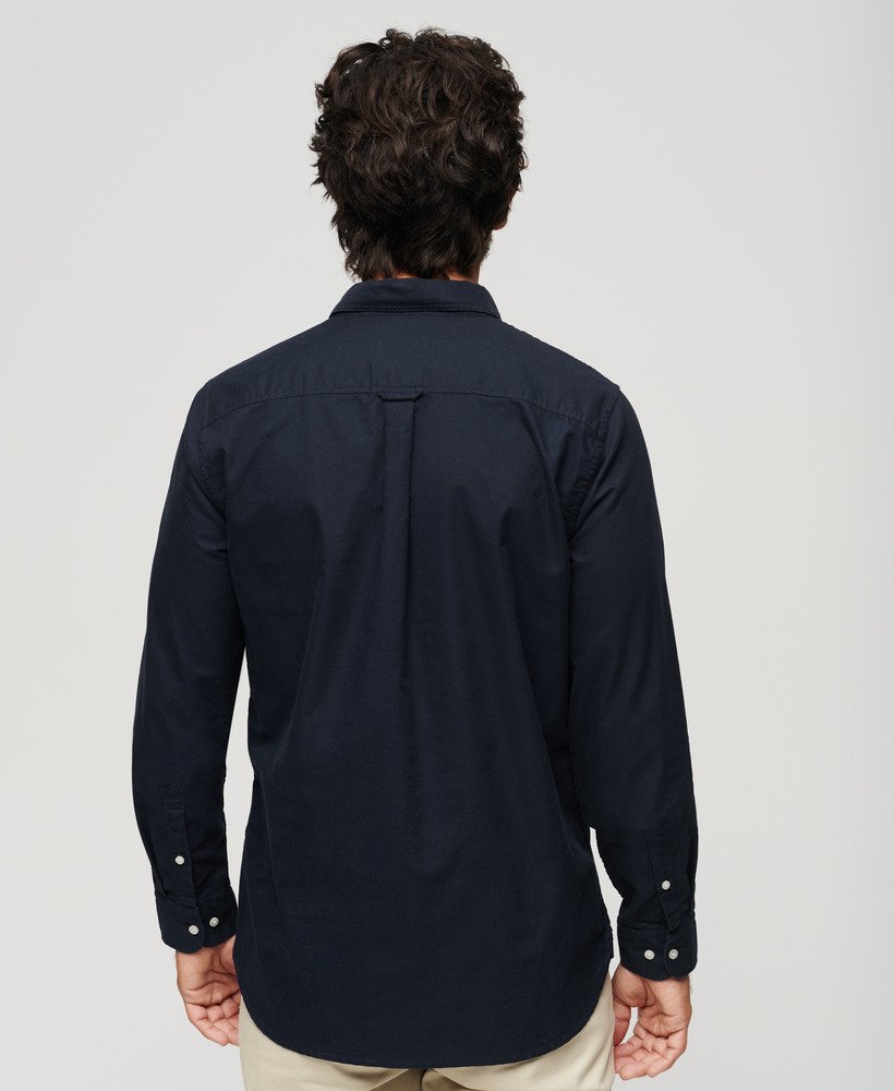 oxford overhemd met lange mouwen in eclipse navy