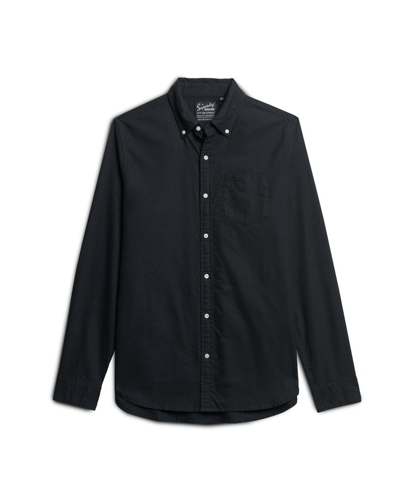 oxford overhemd met lange mouwen in eclipse navy