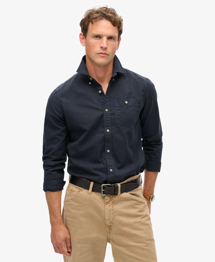 the merchant store - shirt met lange mouwen in eclipse navy
