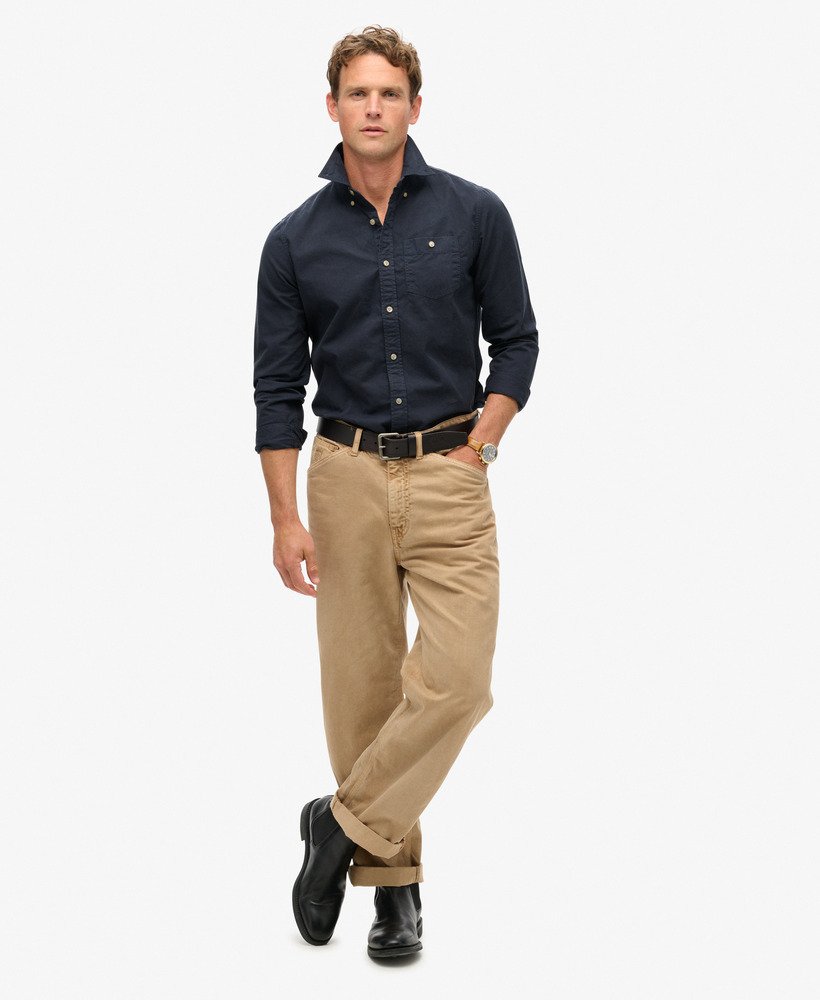 the merchant store - shirt met lange mouwen in eclipse navy