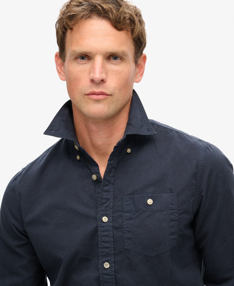 the merchant store - shirt met lange mouwen in eclipse navy