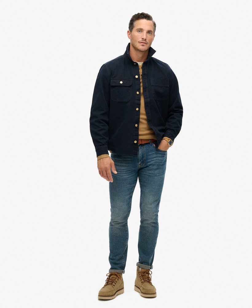 overhemd van canvas uit de surplusvoorraad in eclipse navy