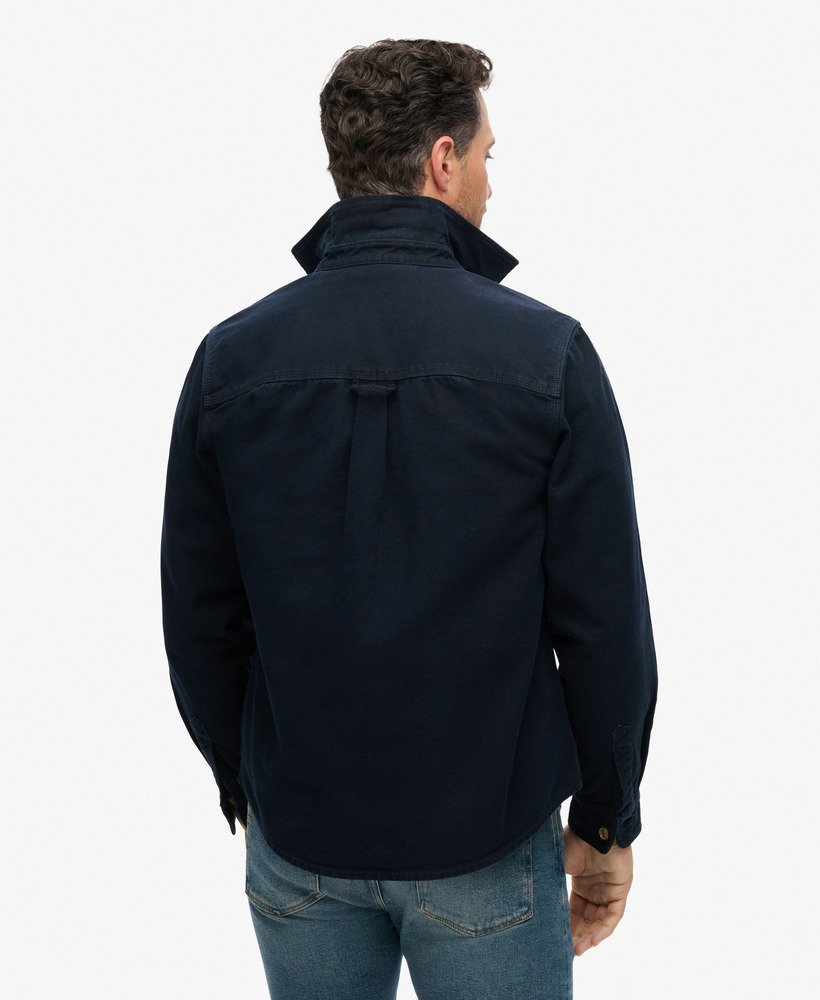 overhemd van canvas uit de surplusvoorraad in eclipse navy