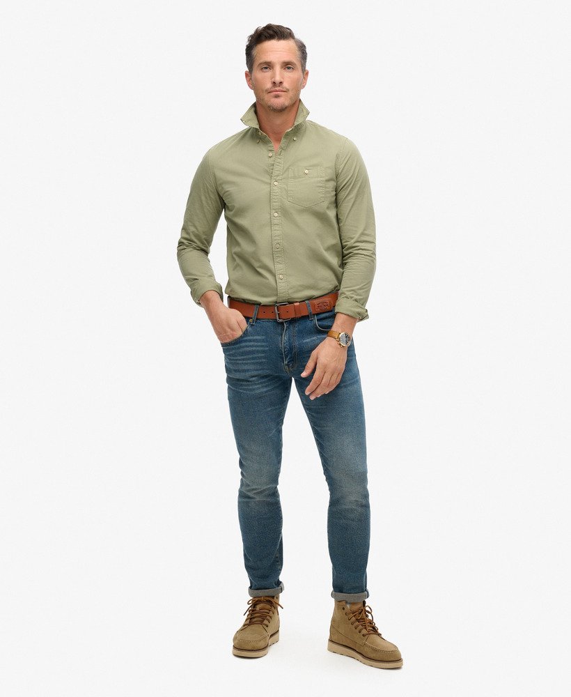 the merchant store - shirt met lange mouwen in licht kaki groen