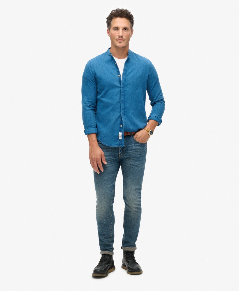 de merchant store - opa indigo shirt in heavy wash