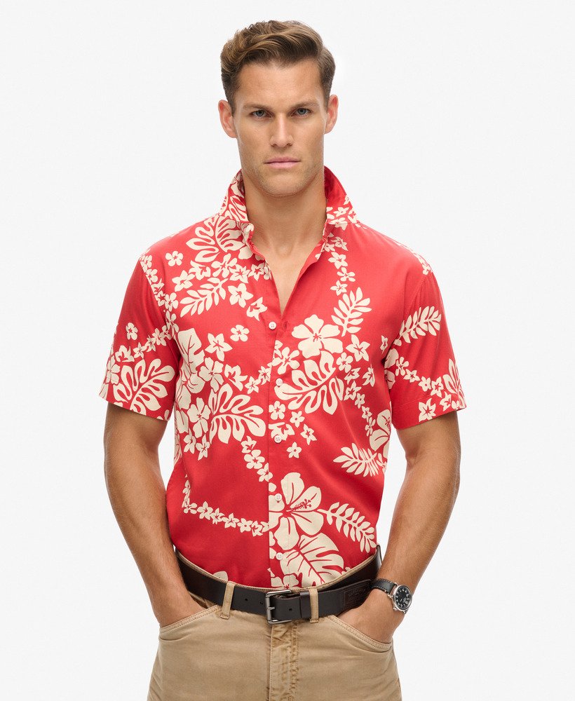 hawaiiaans shirt in surf school red