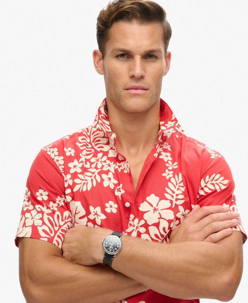 hawaiiaans shirt in surf school red