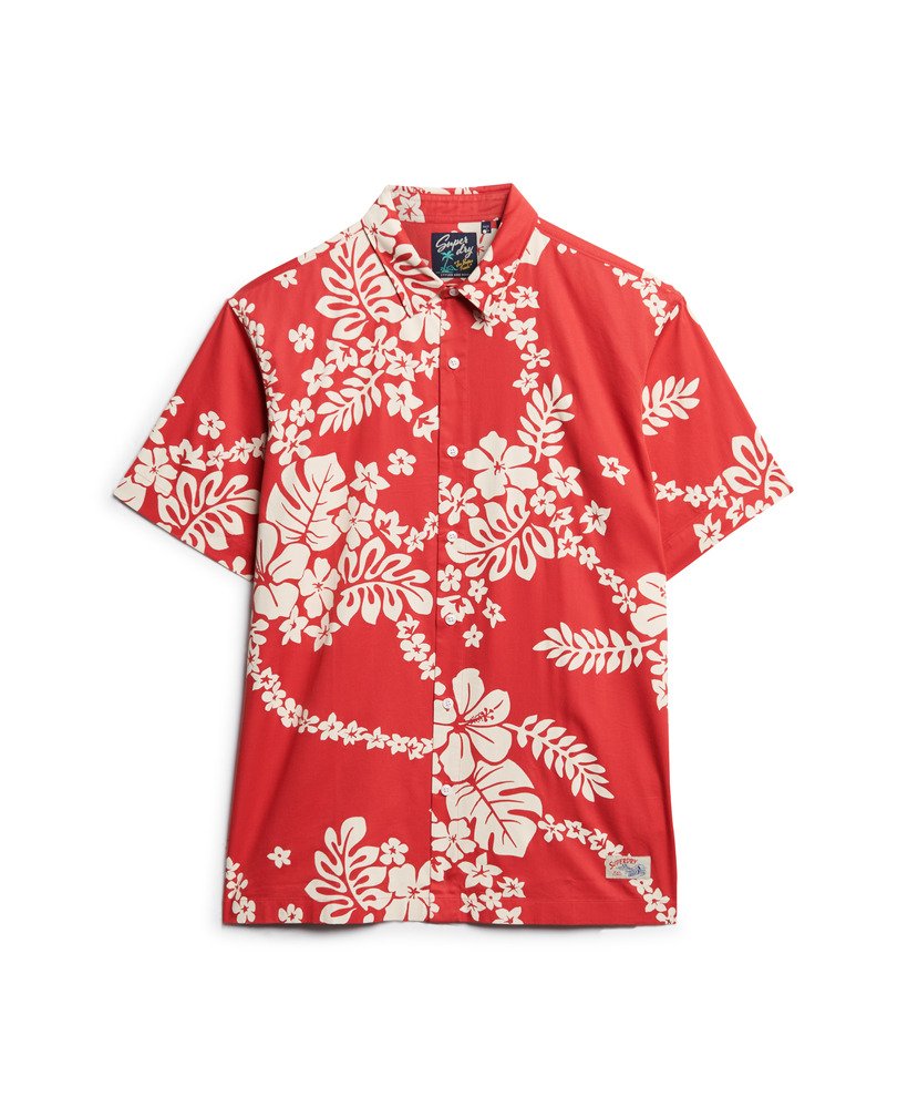 hawaiiaans shirt in surf school red