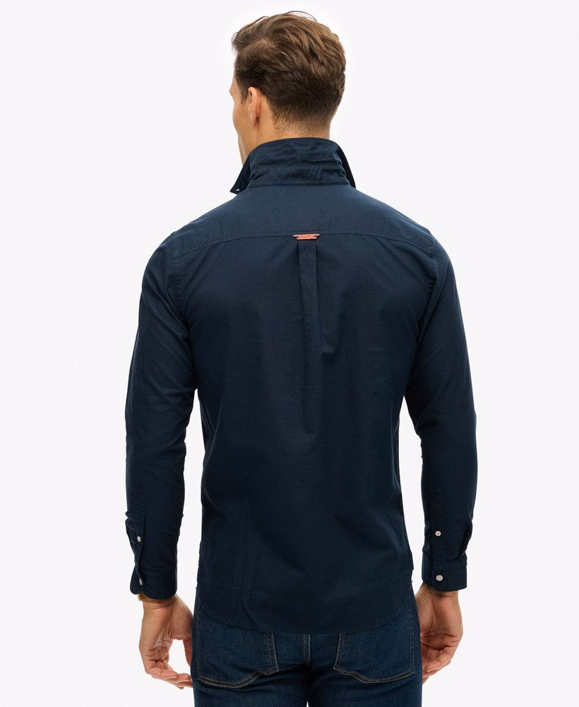 Essentiële Oxford-shirt met lange mouwen