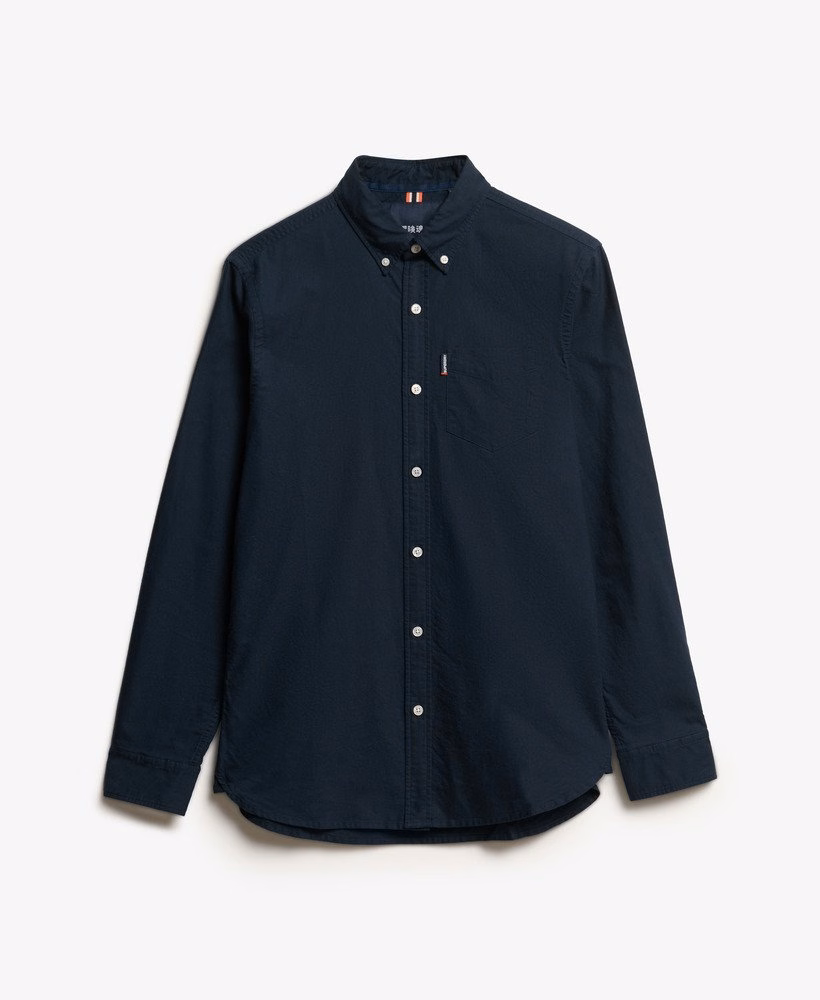 Essentiële Oxford-shirt met lange mouwen