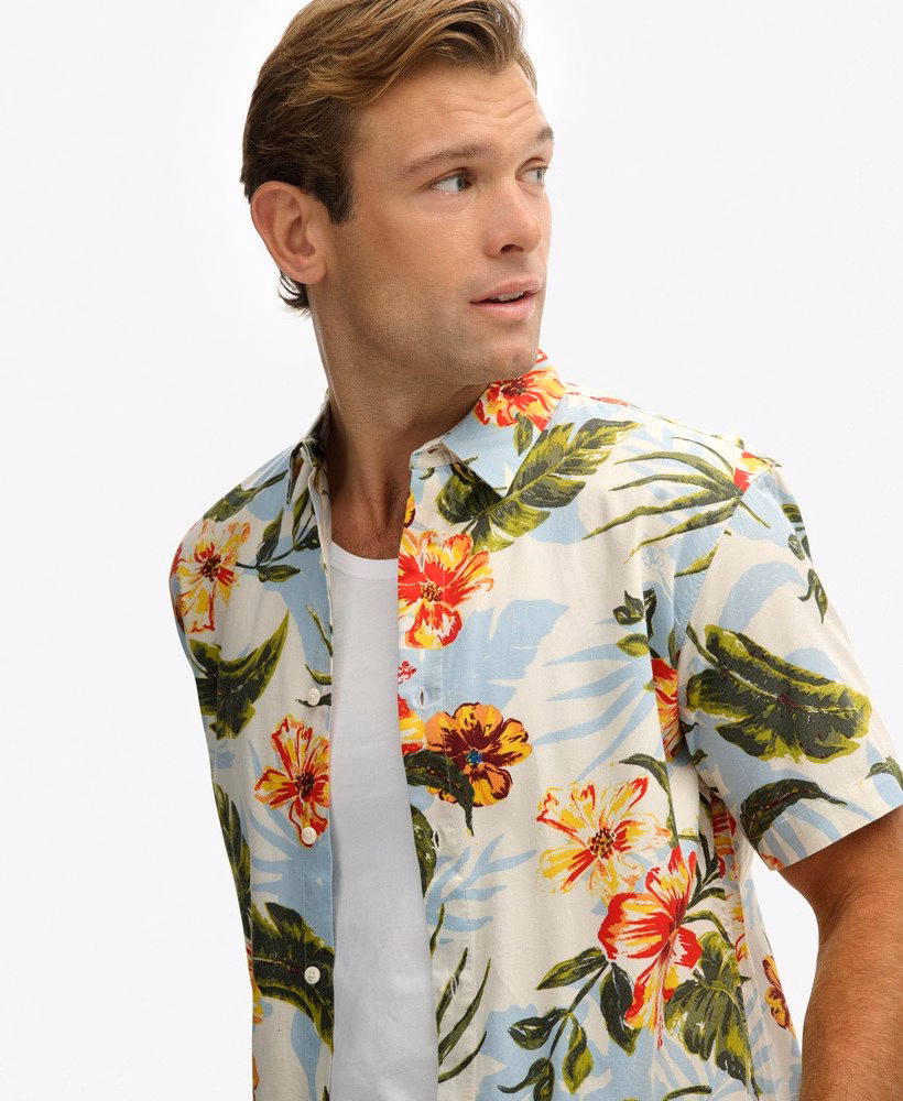 Hawaïaans bedrukt shirt