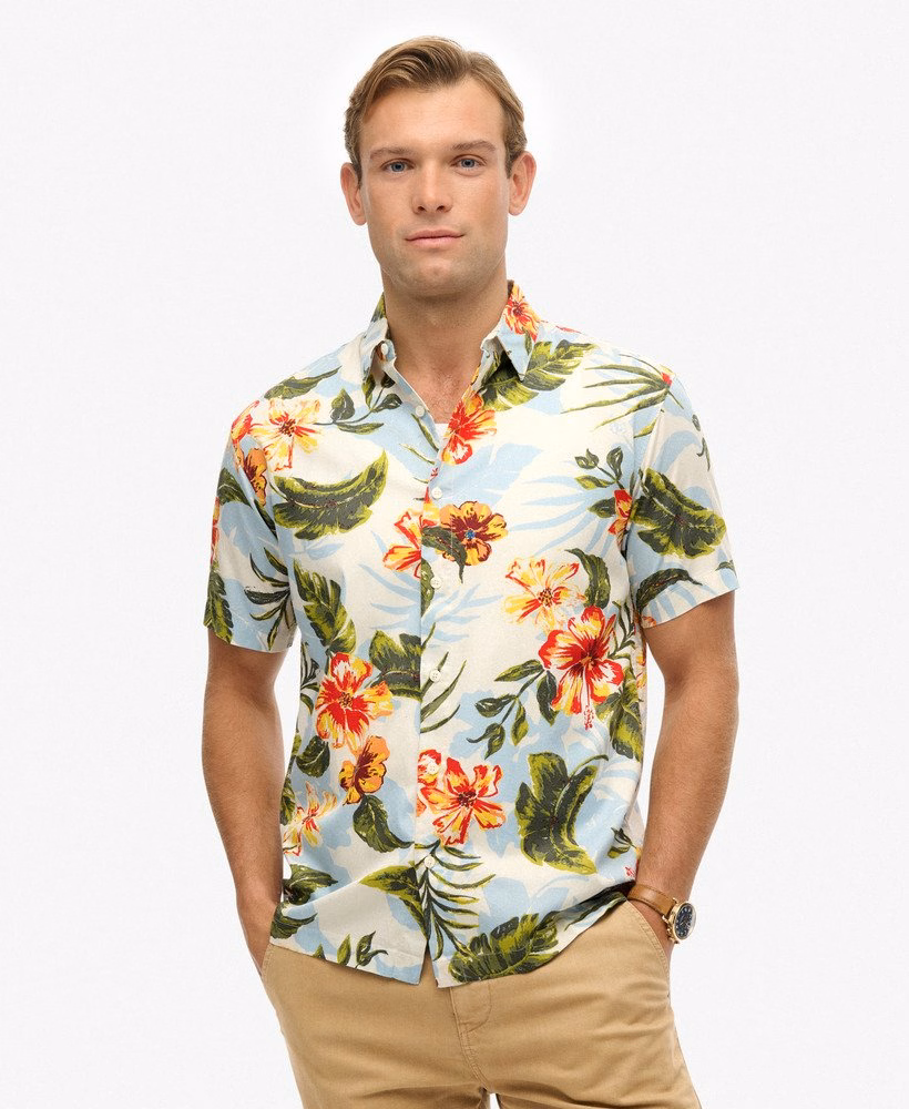Hawaïaans bedrukt shirt