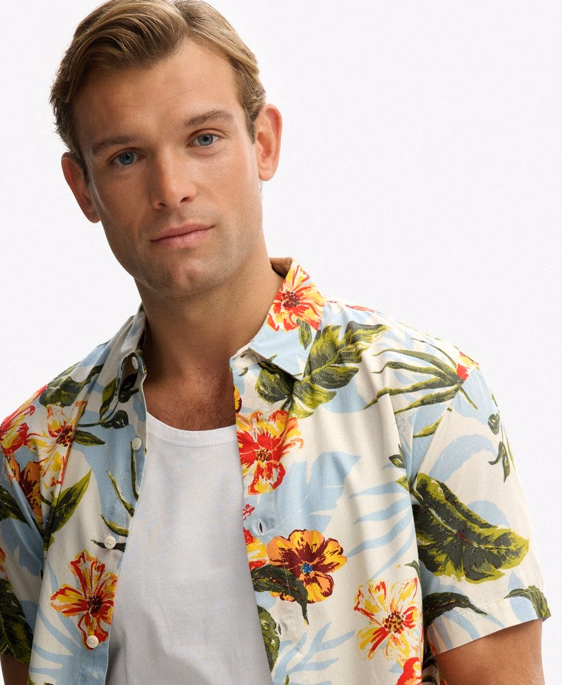 Hawaïaans bedrukt shirt