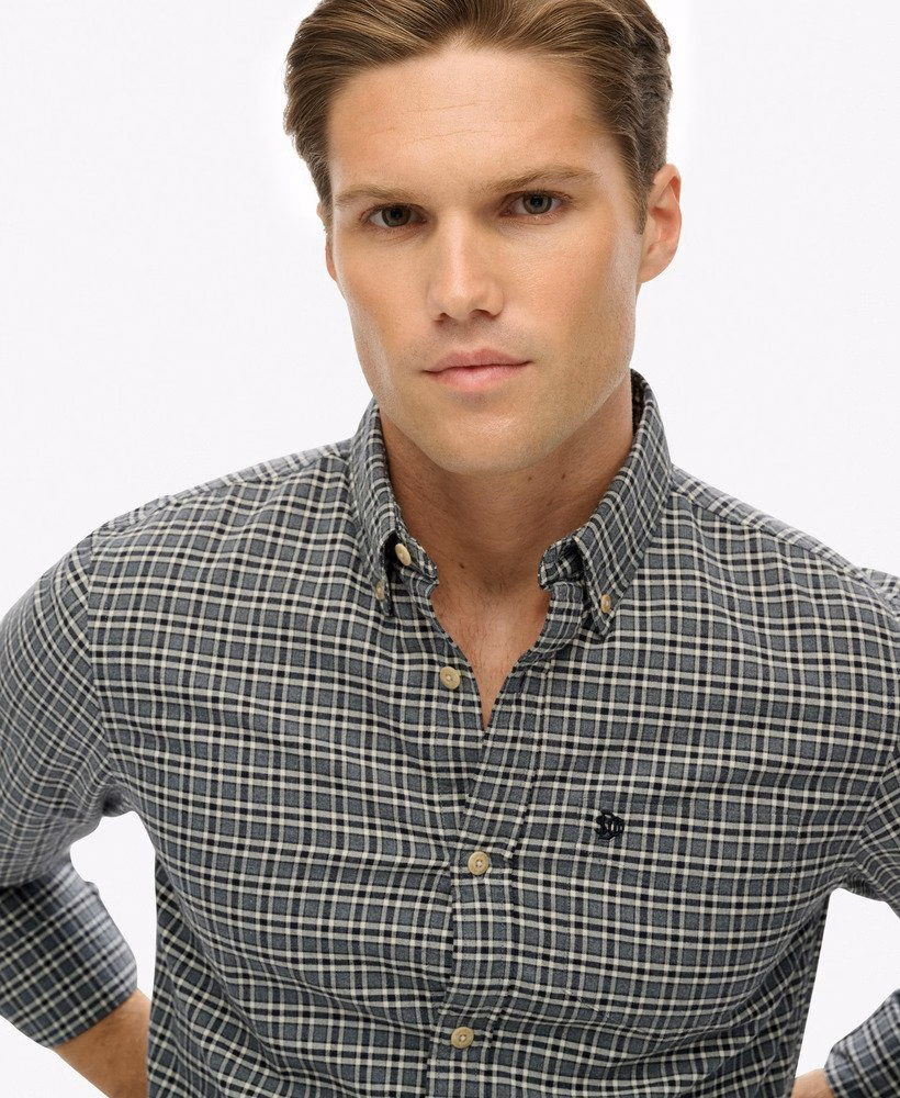 Premium geruit Oxford-shirt