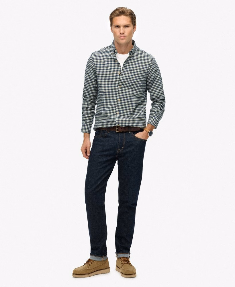Premium geruit Oxford-shirt