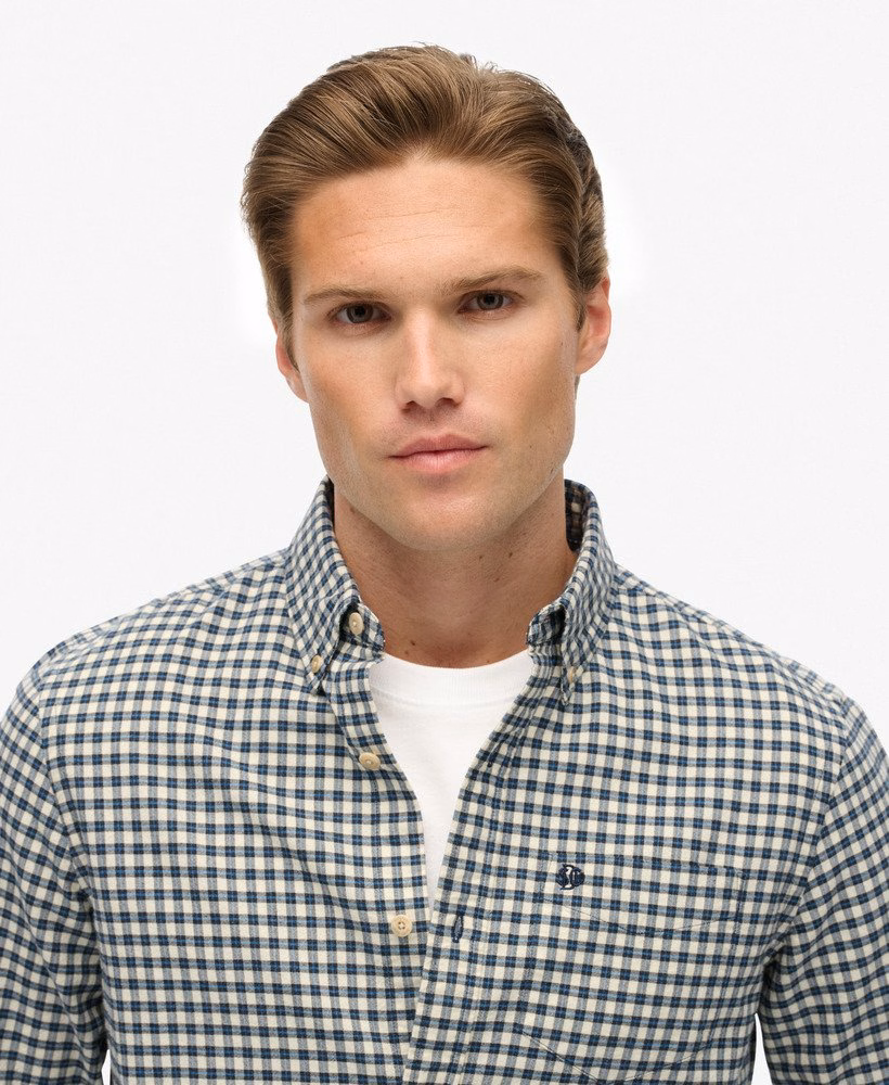 Premium geruit Oxford-shirt