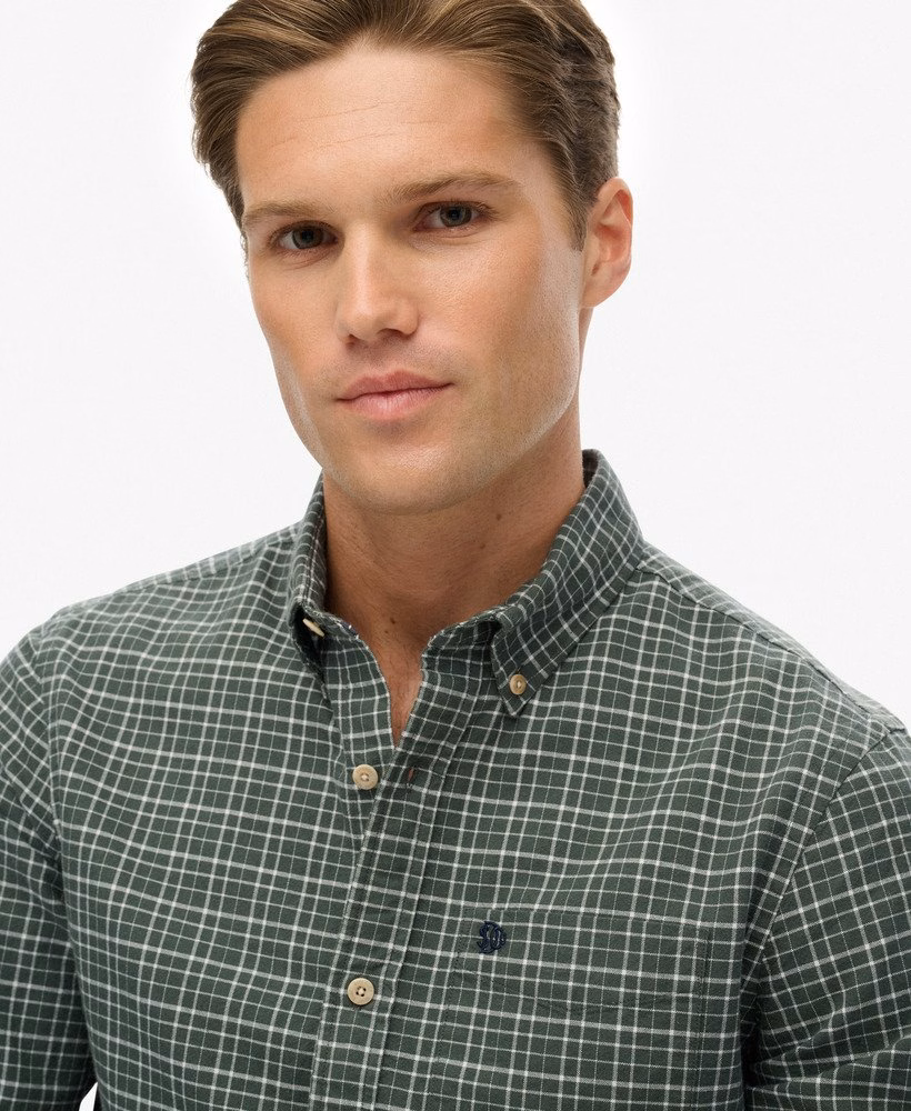 Premium geruit Oxford-shirt