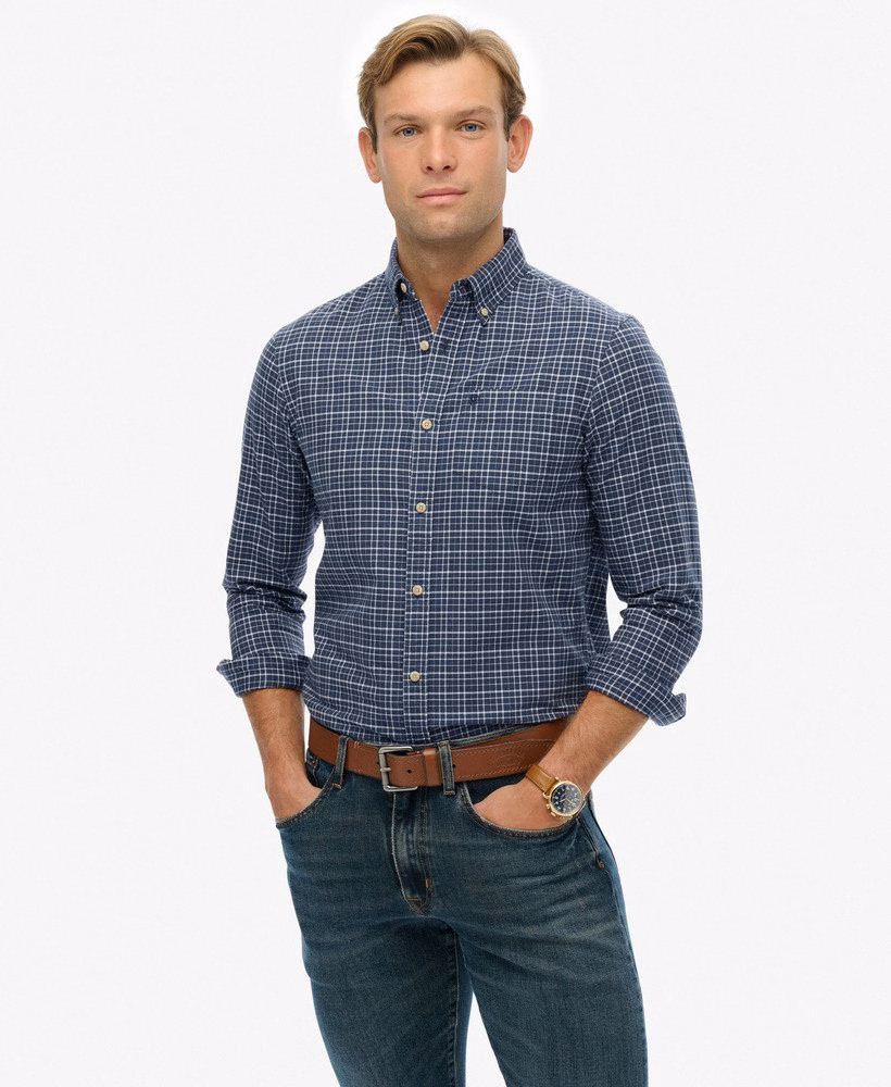 Premium geruit Oxford-shirt