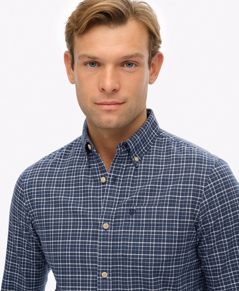 Premium geruit Oxford-shirt