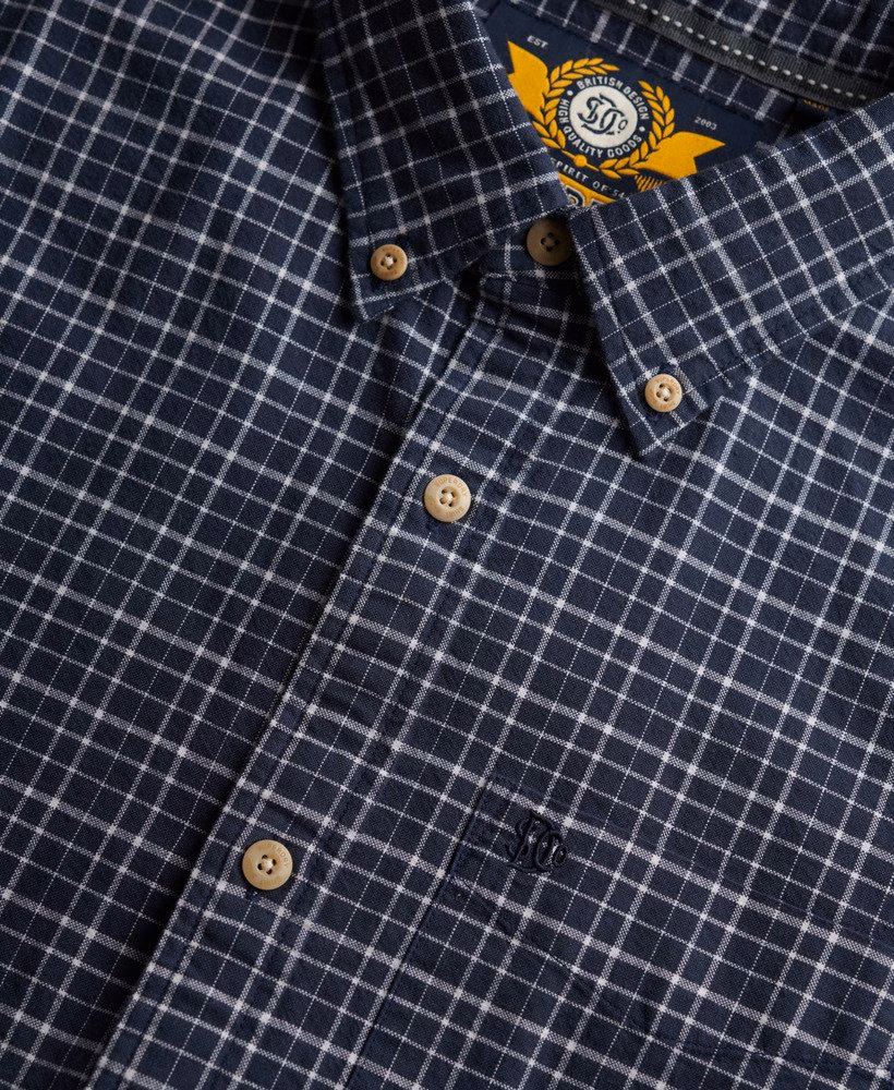 Premium geruit Oxford-shirt